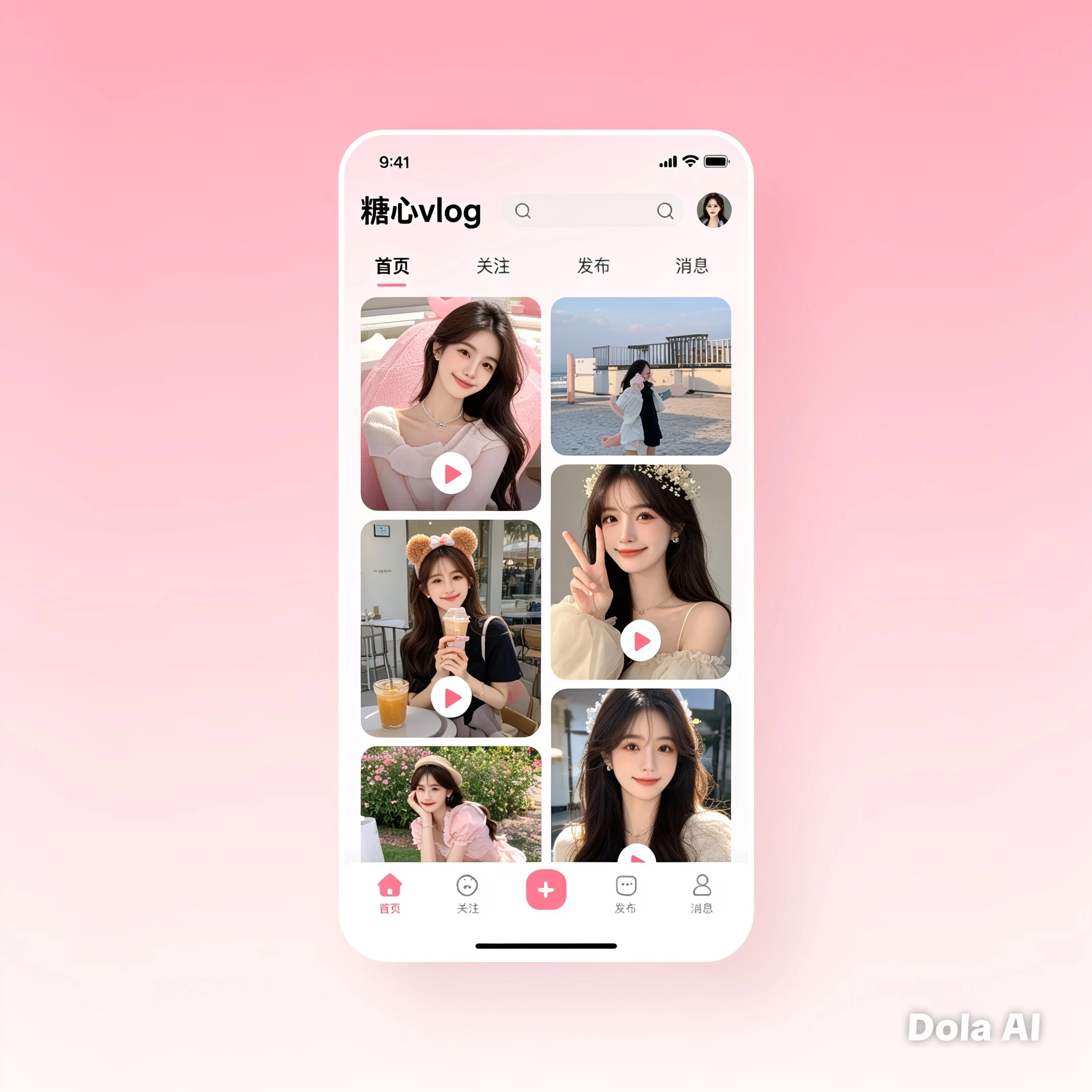 糖心Vlog移动端服务界面